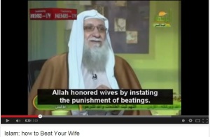 vrouw slaan